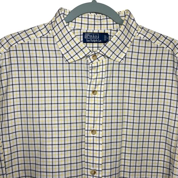 Polo Ralph Lauren Shirt Mens XL Tattersall Button Up Plaid Long Sleeve Preppy - Picture 10 of 11